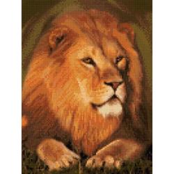 Diamond Painting Majestic lion 30 x 40 cm