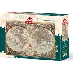 World Map 260 XXL puzzel met grote stukken voor kinderen en senioren
