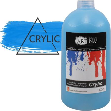 Artina Acrylverf 1000 ml Hobbyverf coelin blauw