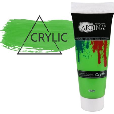 Artina Acrylverf 120 ml Hobbyverf licht groen