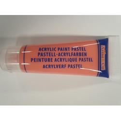 Acrylverf pastel roze/oranje 75 ml, artist&co kindercrea