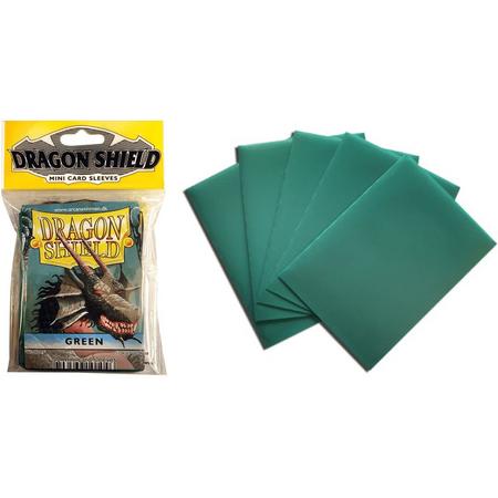Dragon Shield Card Sleeves: Japanese/Mini Green (59x86mm) - 50 stuks
