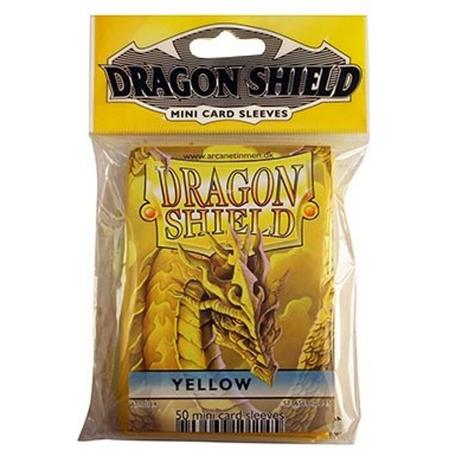 Dragon Shield Card Sleeves: Japanese/Mini Yellow (59x86mm) - 50 stuks