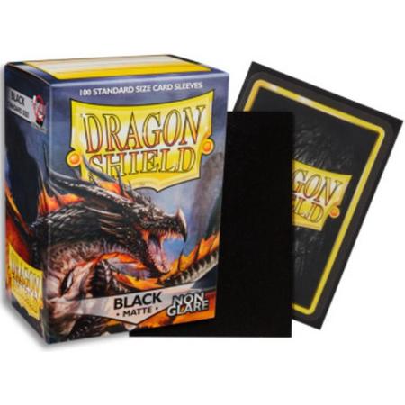 Dragonshield 100 Box Sleeves Non-Glare Matte Black