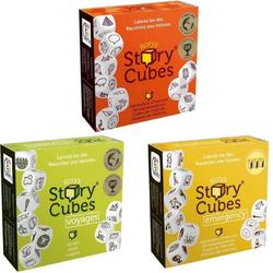 Spellenbundel -   - 3 Stuks - Rorys Story Cubes Voyages, Emergency & Original