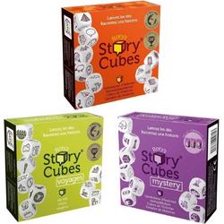 Spellenbundel -   - 3 Stuks - Rorys Story Cubes Voyages, Original & Mystery