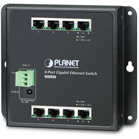 Planet WGS-803 Onbeheerde netwerkswitch L2 Gigabit Ethernet (10/100/1000) Zwart netwerk-switch