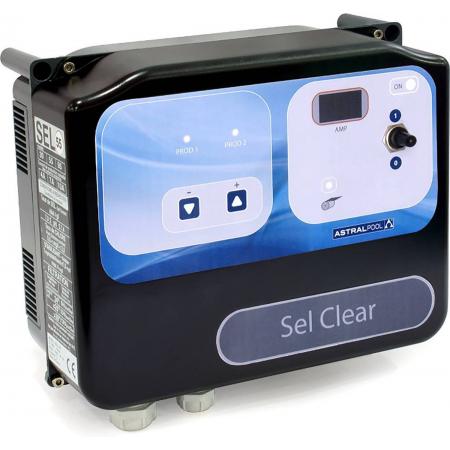 Astralpool Sel Clear 9 Gr Cl2/hr 40m³ Apparatuur Voor Zoutelektrolyse Zwart