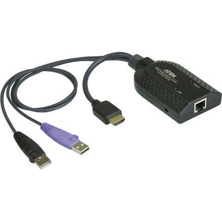 Aten KA7168 toetsenbord-video-muis (kvm) kabel Zwart