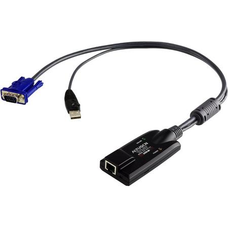 Aten KA7175 toetsenbord-video-muis (kvm) kabel Zwart