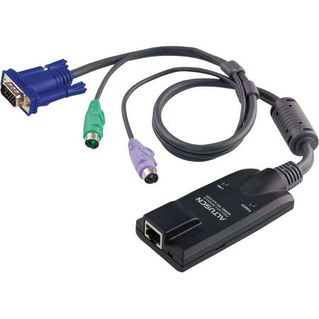 Aten KA7520 toetsenbord-video-muis (kvm) kabel Zwart