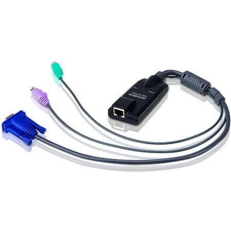 Aten KA9520 toetsenbord-video-muis (kvm) kabel Zwart