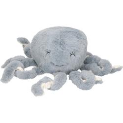 Atmosphera Octopus/inktvis knuffel van zachte pluche - grijs/wit - 22 cm - Super sweet