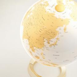 globe Bright Gold diameter 30cm kunststof voet met ver- lichting