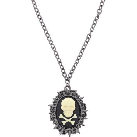 Attitude Holland Ketting Cameo Skull on Chain Necklace