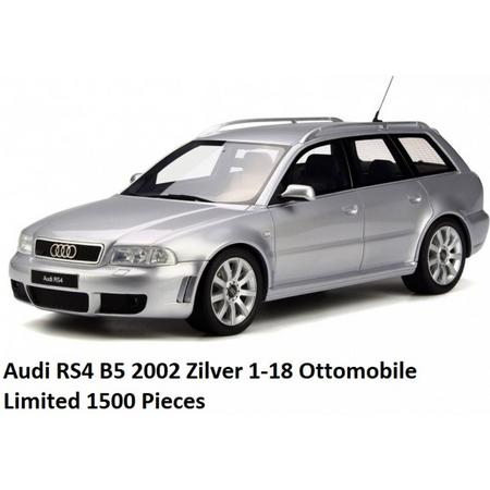 Audi RS4 B5 2002 Zilver 1-18 Ottomobile Limited 1500 Pieces