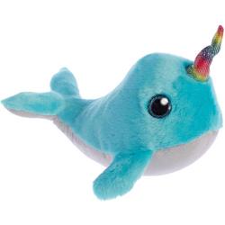   Knuffel Sparkle Tales Narwal Coral 18 Cm Blauw