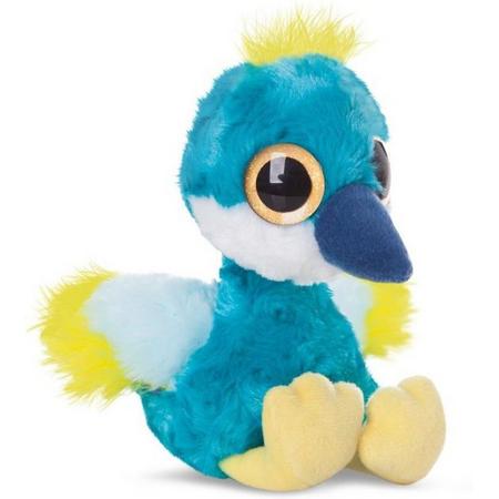 Aurora Knuffel Yoohoo Crownee Kraanvogel Blauw 20 Cm
