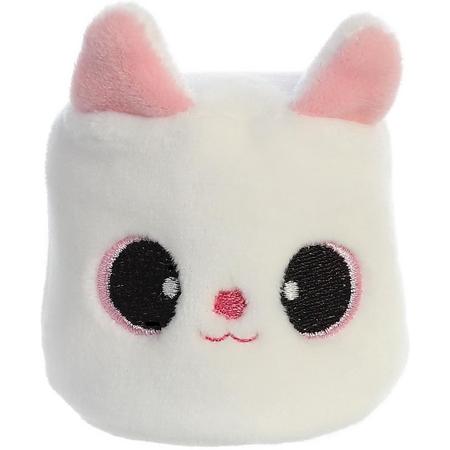 Aurora Mini-knuffel Yoohoo Beanbag 6 Cm Wit/roze