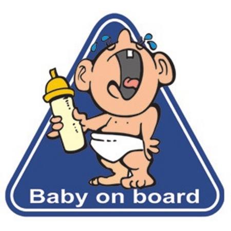 Autostyle Autosticker Crying Baby On Board 12,5 X 11,9 Cm