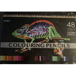 Colouring Pencils 48 stuks in luxe opbergdoos