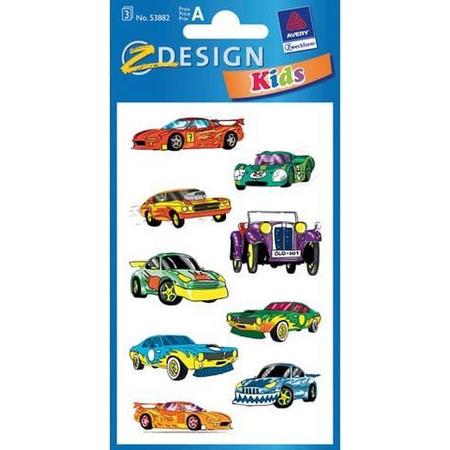 Papieretiket Z-design Kids - pakje a 3 vel autos