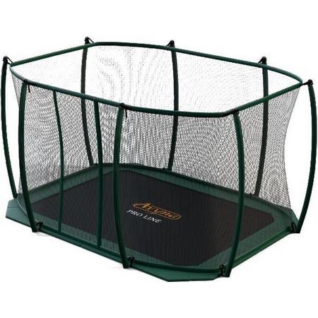 Avyna Veiligheidsnet gebogen palen tbv trampoline 352 - L520 x B305 - Groen