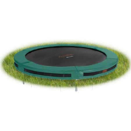 PRO-line Flatlevel trampoline set 10,groen