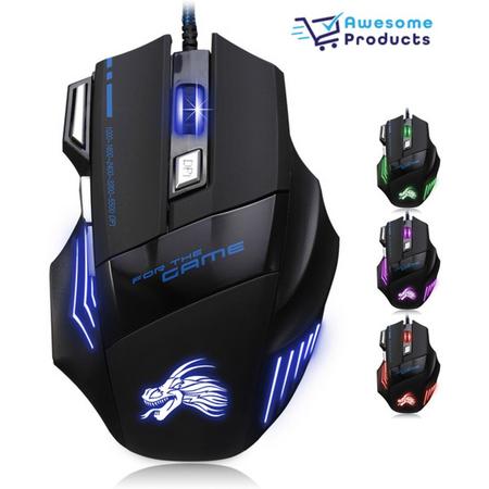 For The Game - Game Muis - 5500 dpi - RGB Verlichting - 7 Knoppen