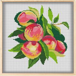 BORDUURPAKKET Peach & Leaves - 975 - Awsome Patterns - telpatroon om zelf te borduren
