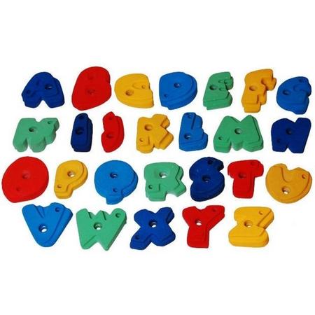Klimstenen Alfabet Set van 26 stuks Multicolor