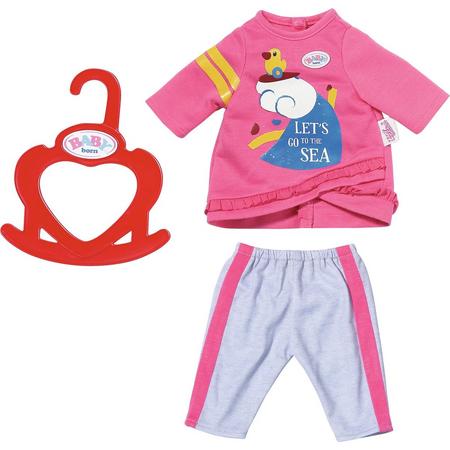BABY born Little Casual Outfit Roze - Poppenkleding 36 cm