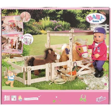 BABY born speelgoed paardenstal - Inclusief Accessoires - Vanaf 3 jaar
