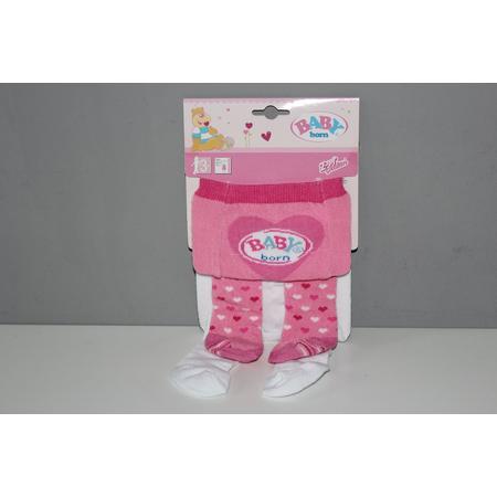 Baby Born - Maillots - Dubbele verpakking Roze - wit
