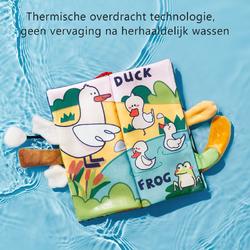BC Babycare Soft Dierenstaarten Boek - Baby Boekje Stof - 3D Touch Feel Doek Boeken voor Baby