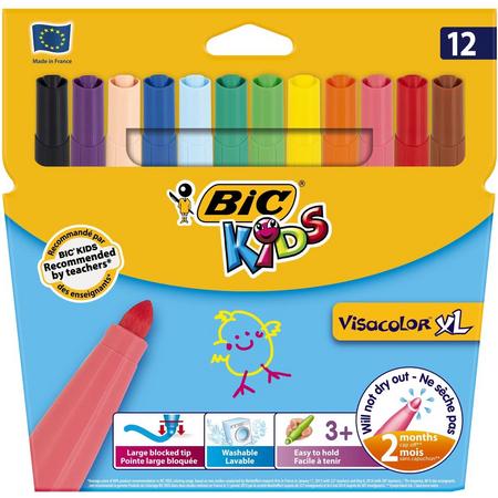 BIC Kids Visacolor XL, 12st.