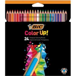 Bic kleurpotloden Color Up, ophangdoos met 24 stuks in geassorteerde kleuren