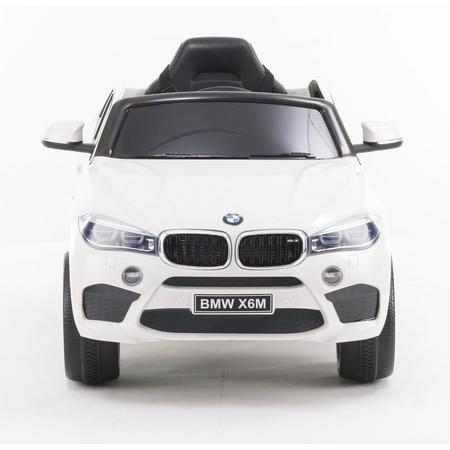 Elektrische Kinderauto BMW X6M Wit 12V Met Afstandsbediening