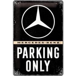 Metalen bord Mercedes-Benz Parking Only 20 x 30 cm - Wandbord - Wanddecoratie borden