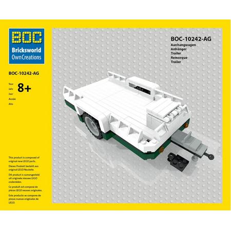 BOC 10242 AG / VW MiniCooper Groene Trailer / Lego Designs BY BOC