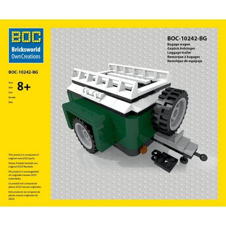 BOC 10242 BG / VW MiniCooper Groene Bagagewagen / Lego Designs By BOC