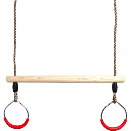 BOOST2 Trapeze met metalen ringen rood