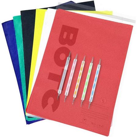 BOTC A4 Carbonpapier - 120 stuks - met 5 Overtrekpennen - Kleurrijk