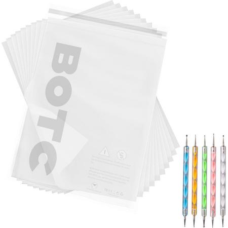 BOTC A4 Carbonpapier - 120 stuks - met 5 Overtrekpennen - Wit