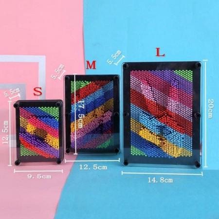 BOTC Pin Art S - Bordspel - Spijkerspel - 3D afdruk - Spellen met spijkers - 12.5 cm – Kleurrijke