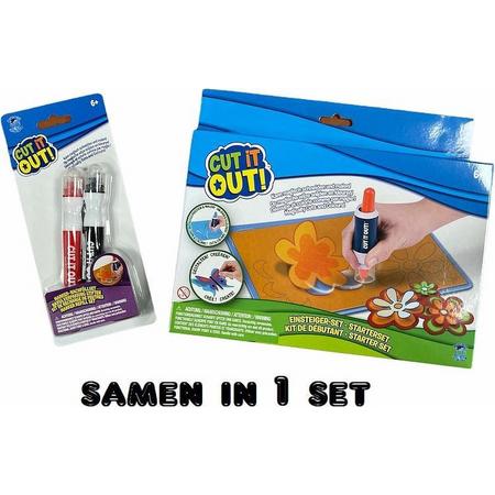 Cut it Out! Starter Set en Navulverpakking StiftenDuo-Pack - samen in 1 set