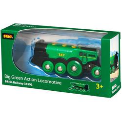   Grote groene locomotief op batterijen - 33593