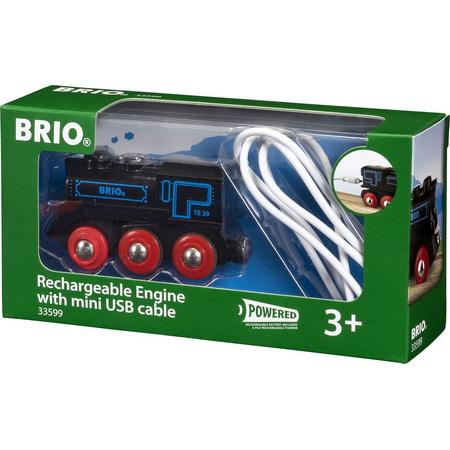 BRIO Oplaadbare locomotief met mini USB- kabel - 33599