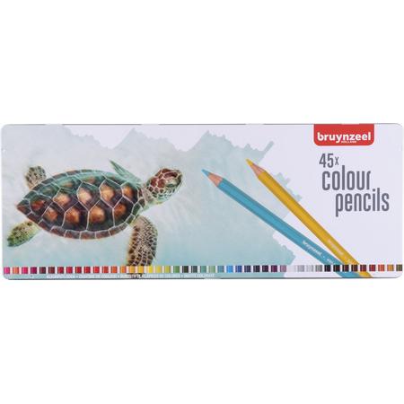 Bruynzeel Schildpad blik 45 kleurpotloden
