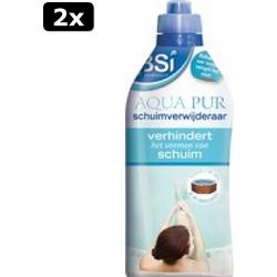 2x BSI - Aqua Pur Schuimverwijderaar - Verhindert schuuimvorming in een spa - Zwembad - Spa - 1 l